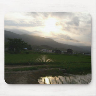 Tapis De Souris Coucher du soleil du Hokkaido