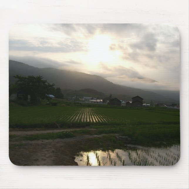 Tapis De Souris Coucher du soleil du Hokkaido (Devant)