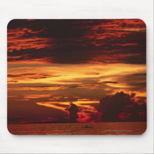 Tapis De Souris Coucher du soleil en mer