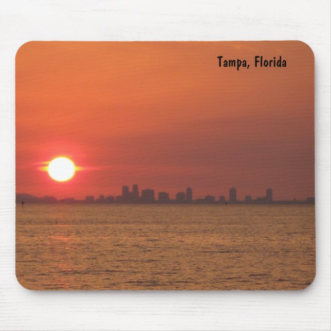 Tapis De Souris Coucher du soleil Mousepad de Tampa, la Floride (Devant)