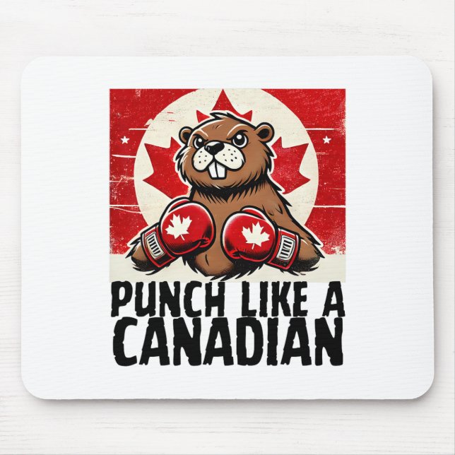 Tapis De Souris Coudes Haut Canada Taxes canadiennes Beaver B (Devant)