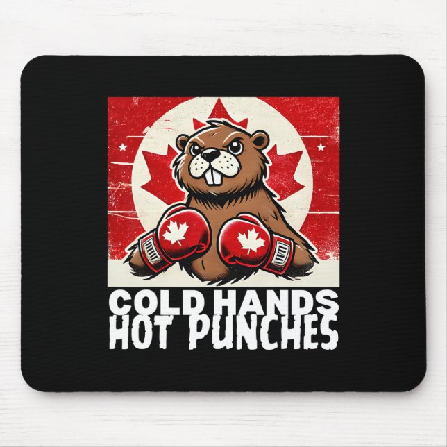 Tapis De Souris Coudes Haut Canada Taxes canadiennes Beaver B (Devant)