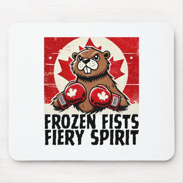 Tapis De Souris Coudes Haut Canada Taxes canadiennes Beaver B (Devant)