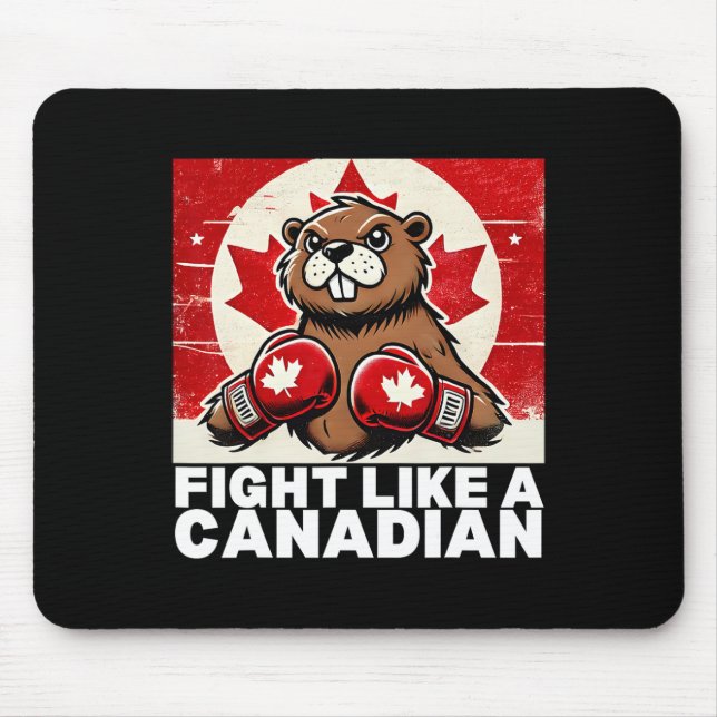 Tapis De Souris Coudes Haut Canada Taxes canadiennes Beaver B (Devant)