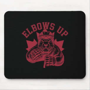 Tapis De Souris Coudes levés Coudes levés Hockey Canada Castor