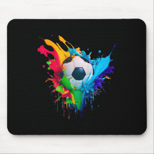 Tapis De Souris Couleur Cool Football Byll Splash Amour Football A