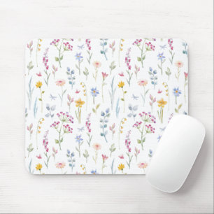 Tapis De Souris Couleur de l'eau motif floral