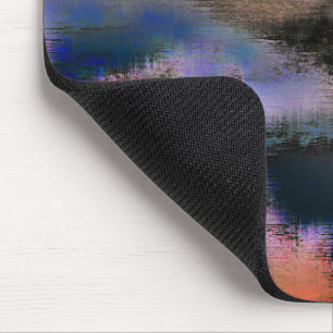 Tapis De Souris Couleur orange nuages foncés texture déversoir off