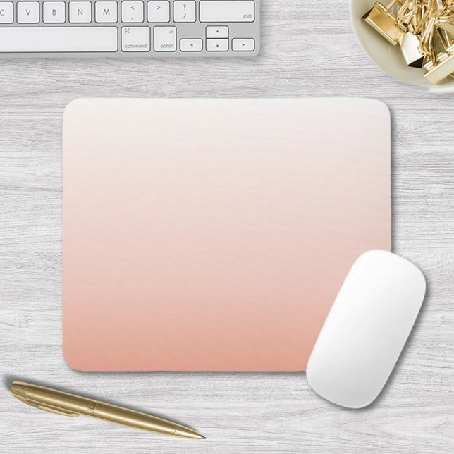 Tapis De Souris couleur pastel printanier rose pâle (spring pastel color blush peach ombre dusty pink mouse pad)