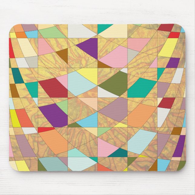 Tapis De Souris Couleurs Abstraites éclatement du soleil (Devant)