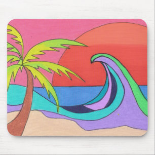 Tapis De Souris Couleurs dans une vague