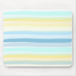 Tapis De Souris Couleurs de plage d'été en rayures
