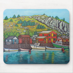 Tapis De Souris Couleurs de Quidi Vidi, Terre-Neuve