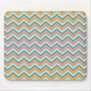 Tapis De Souris Couleurs douces et chaudes ZigZag