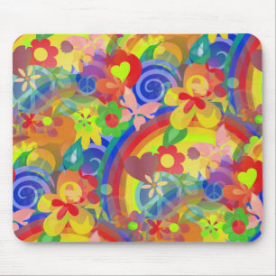 Tapis De Souris Couleurs du Flower Power