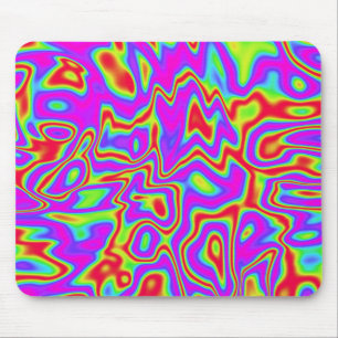 Tapis De Souris Couleurs liquides psychédéliques sauvages