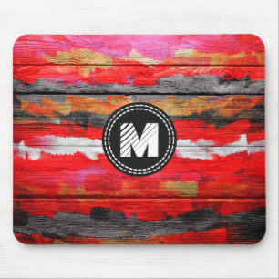 Tapis De Souris Couleurs peintes Bois Look #4