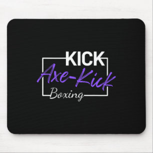 Tapis De Souris Coup de pied de hache de kickboxing
