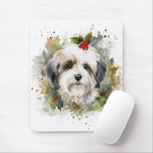 Tapis De Souris Coupe festive de germe de Noël Havanais
