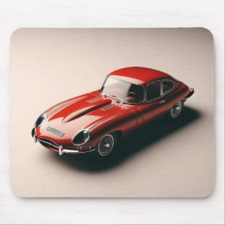Tapis De Souris Coupe Jaguar de type E (rouge)