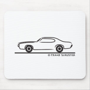 Tapis De Souris Coupe Pontiac GTO 1969
