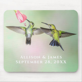 Tapis De Souris Couple de colibri personnalisé
