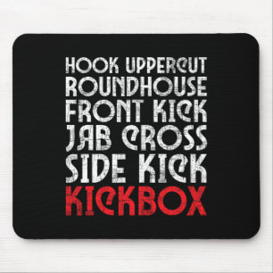 Tapis De Souris Coups de poing de kickboxing - Entraîneur d'arts m