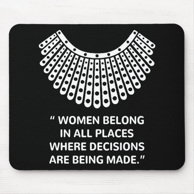 Tapis De Souris Cour suprême RUTH BADER GINSBURG Rbg (Devant)