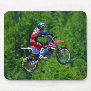 Tapis De Souris Coureur de champion de Saleté-Vélo de motocross