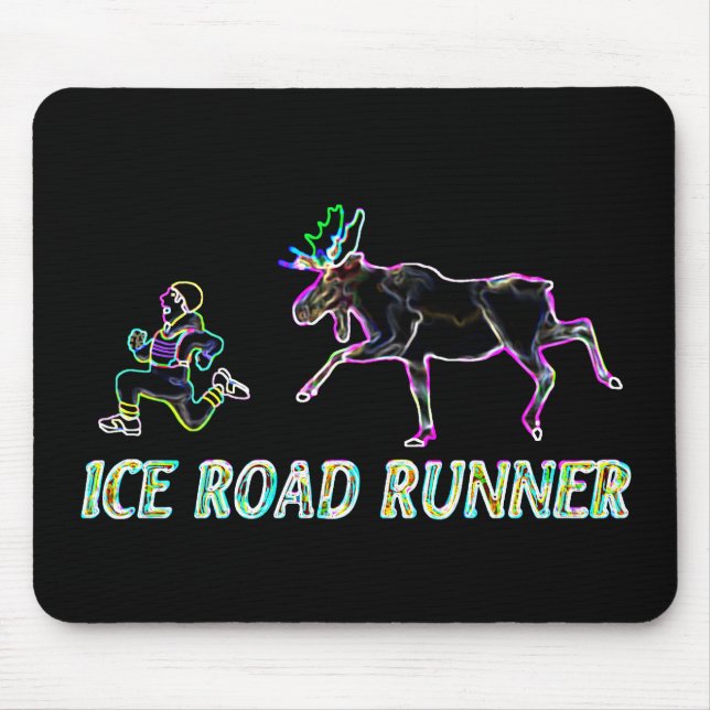 Tapis De Souris Coureur de route sur glace (Devant)