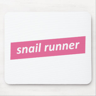 Tapis De Souris Coureur lent. Coureur d'escargot