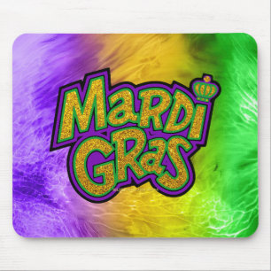Tapis De Souris Couronne festive de SlipperyJoe thème Mardi Gras r