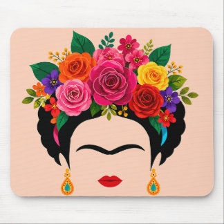 Tapis de Souris Couronne Florale Colorée Inspiré d