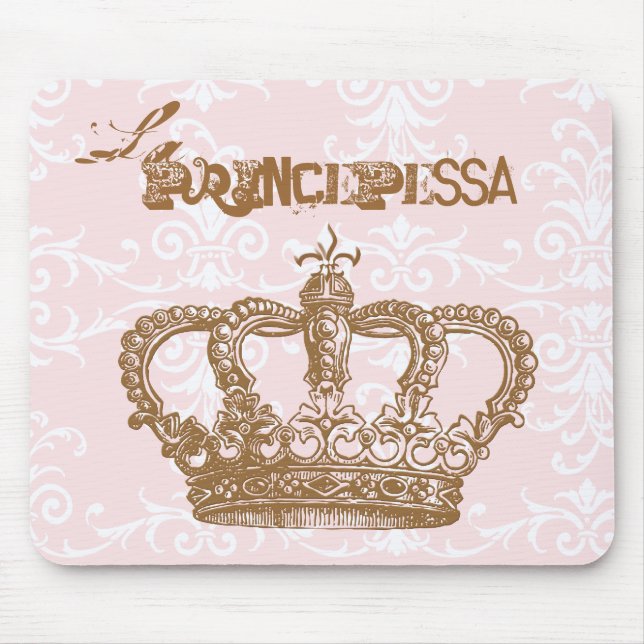 Tapis De Souris Couronne Mousepad de rose et de chocolat de (Devant)