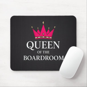 Tapis De Souris Couronne rose et or Reine de bureau d'entreprise
