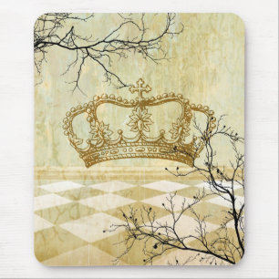 Tapis De Souris Couronne royale avec des branches
