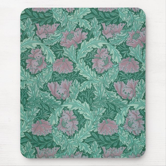 Tapis De Souris Couronne verte et rouge (par William Morris) (Devant)