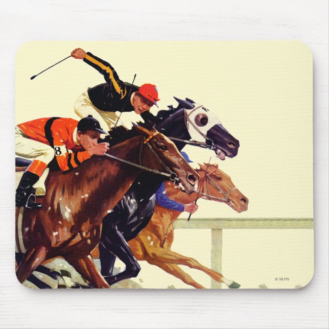 Tapis De Souris Course de pur sang (Devant)