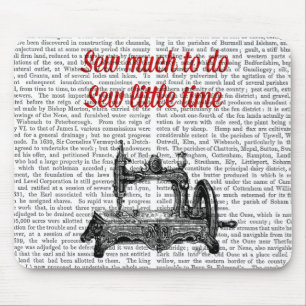 Tapis De Souris Cousez peu d'illustration de temps