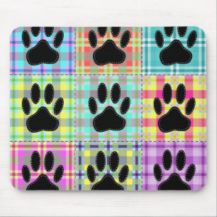 Tapis De Souris Couverture à motif de patte de chien