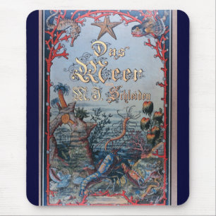 Tapis De Souris Couverture de livre nautique vintage de victorian