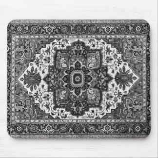 Tapis De Souris COUVERTURE PERSANE - noir et blanc