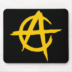 Tapis De Souris Couverture pour Souris Logo Ancap Libertaire - M1