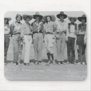 Tapis De Souris Cow-girls aux jours de frontière de Cheyenne,