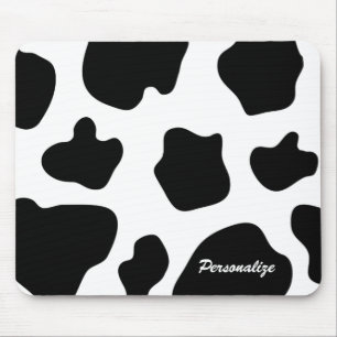 Tapis De Souris Cow hide pattern mouse pad   Funny animal print