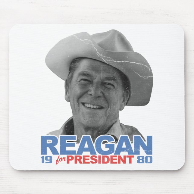 Tapis De Souris Cowboy 1980 de Reagan (Devant)