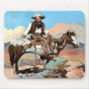 Tapis De Souris Cowboy Mousepad d'ordre public