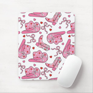 Tapis De Souris Cowgirl Coquette rose