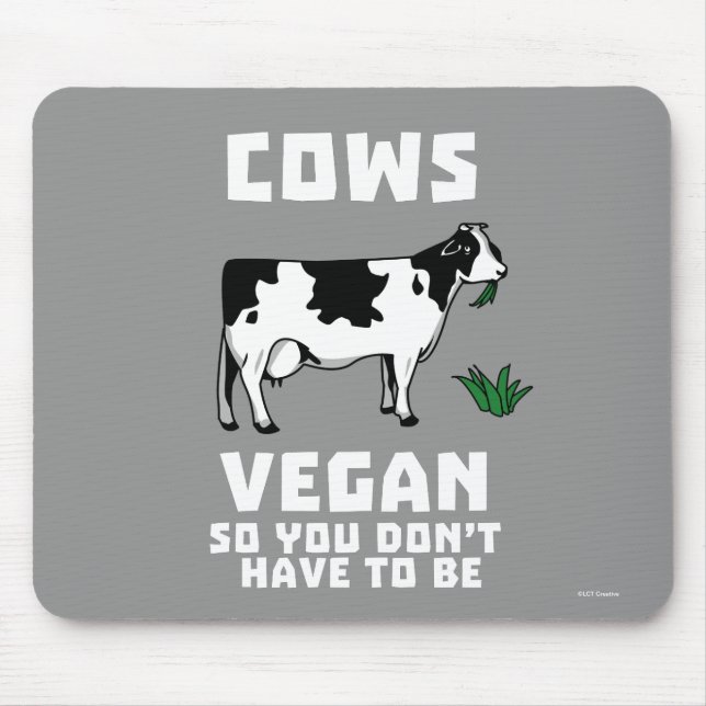 Tapis De Souris Cows Vegan So (Devant)
