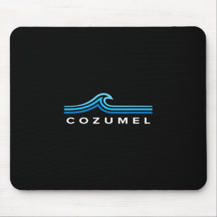 Tapis De Souris Cozumel Mexique Vagues Vintage Hommes Femmes Fille